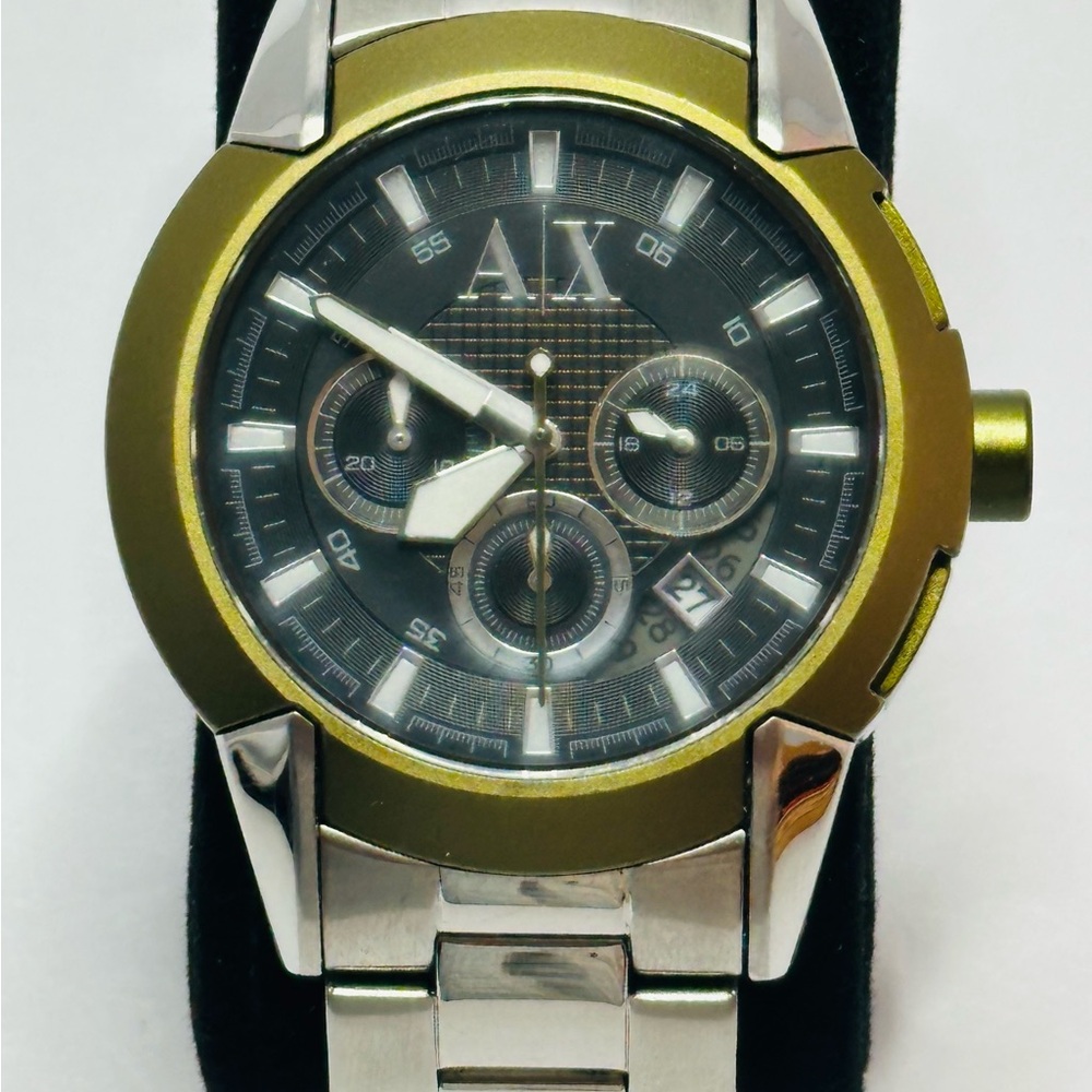 Armani Exchange Men's AX1175 Olive Chronograph Stainless Steel Quartz Watch